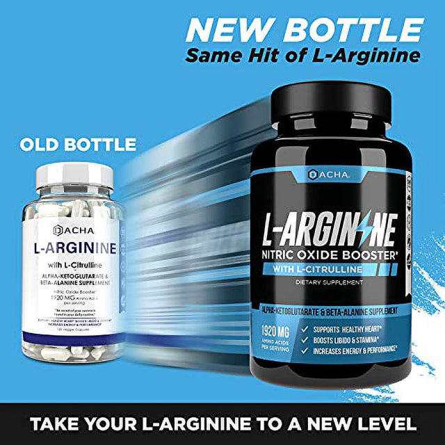 Premium L Arginine Pills 1920 MG - 120 VCAPS AAKG Nitric Oxide Precursor, L-Citrulline HCL, Beta Alanine, Essential Amino Acids for Energy, Muscle Growth, Heart Health, Vascularity & Stamina