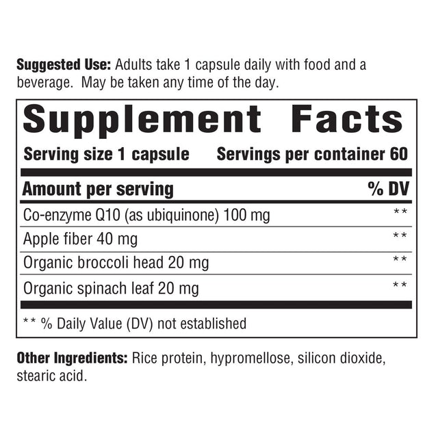 INNATE Response Formulas - Coq10 100 Mg, Energy Support Formula - 60 Capsules (60 Servings)