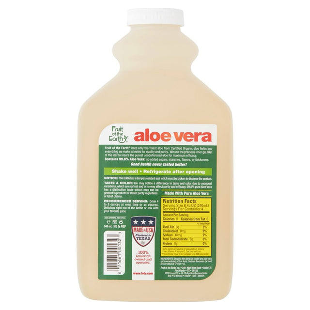 Fruit of the Earth Original Aloe Vera Drink, 32 Fl Oz
