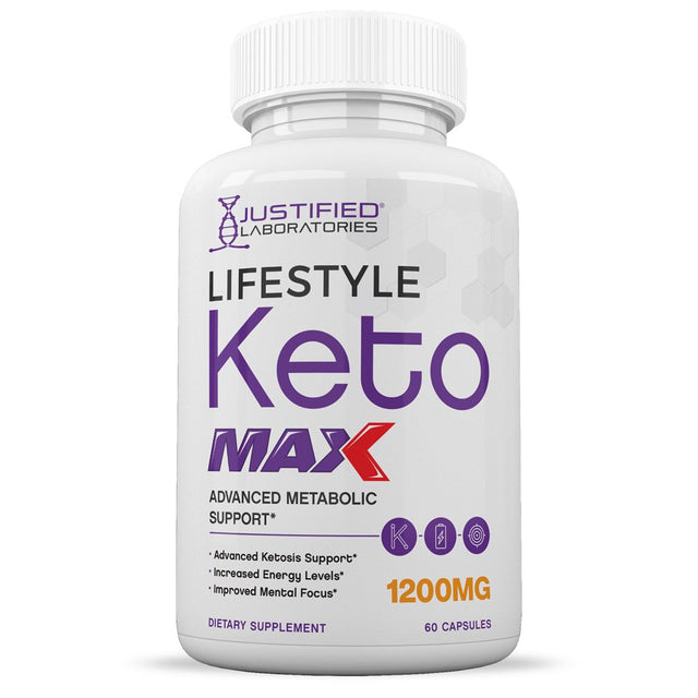 (5 Pack) Lifestyle Keto Max 1200MG Pills Includes Apple Cider Vinegar Gobhb Strong Exogenous Ketones Advanced Ketogenic Supplement Ketosis Support for Men Women 300 Capsules