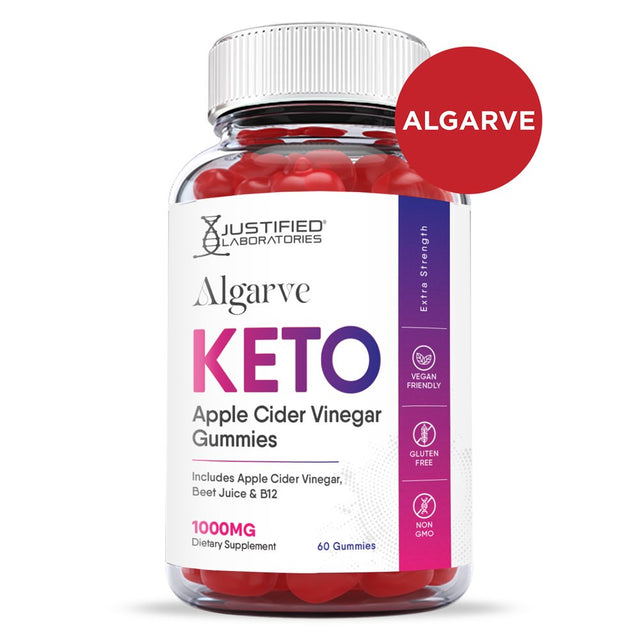 Algarve Keto ACV Gummies 1000MG Dietary Supplement 60 Gummys