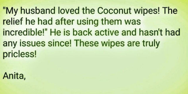 Healing Bottoms Witch Hazel Wipes, 1St Aid Fisure, Hemorrhoid, Vaginal Treatment W/ Coconut