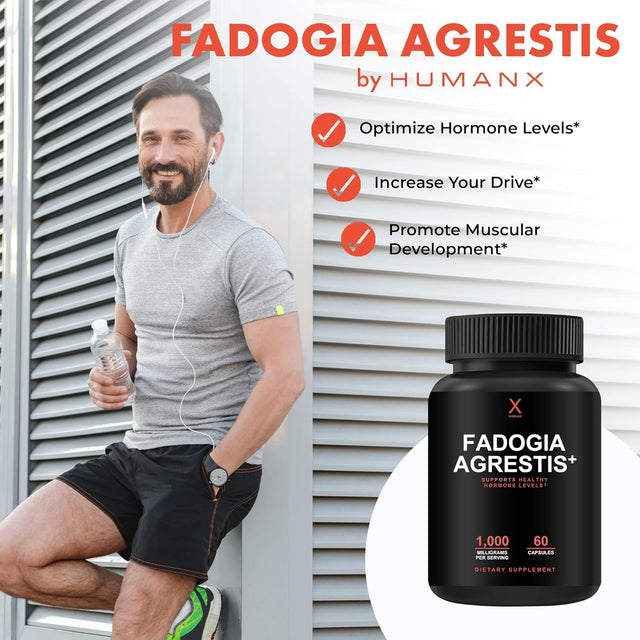Fadogia Agrestis, Tongkat Ali & Beta Ecdysterone 1000Mg - USA Third Party Tested Supplement - Powerful Extracts to Support Athletic Performance & Muscle Mass - Veggie Capsules Supplements