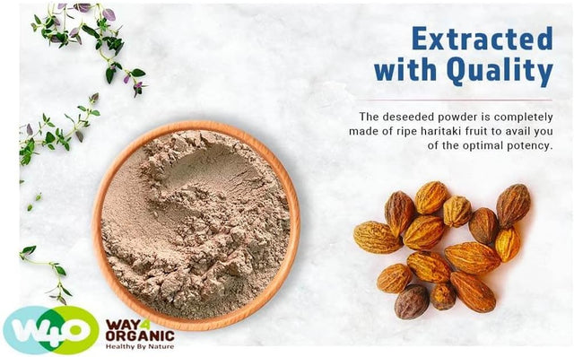 Haritaki Powder, Terminalia Chebula (Kadukkai), Best Detoxification - Way4Organic (2 Pounds)