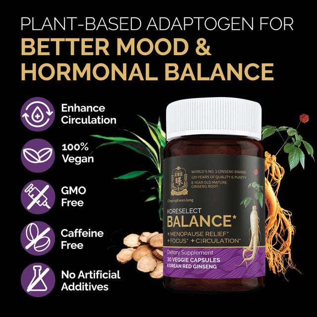 Koreselect, Balance, 30 Veggie Capsules, Cheongkwanjang