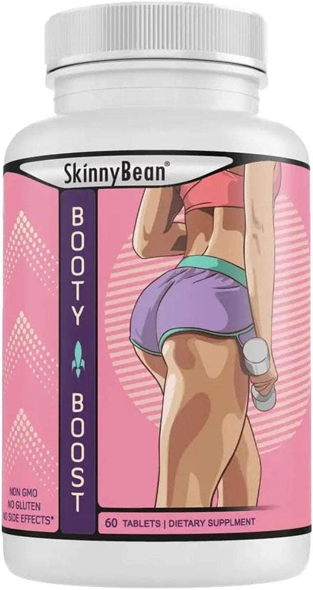 Get a Bigger, Firmer Booty with the Natural Booty Booster Butt Growth Supplement 60 Tablets - Try It Now!