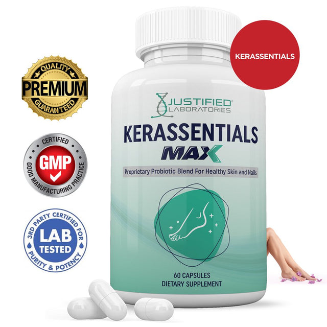 Kerassentials Max 40 Billion CFU Probiotic Nail Support 60 Capsules