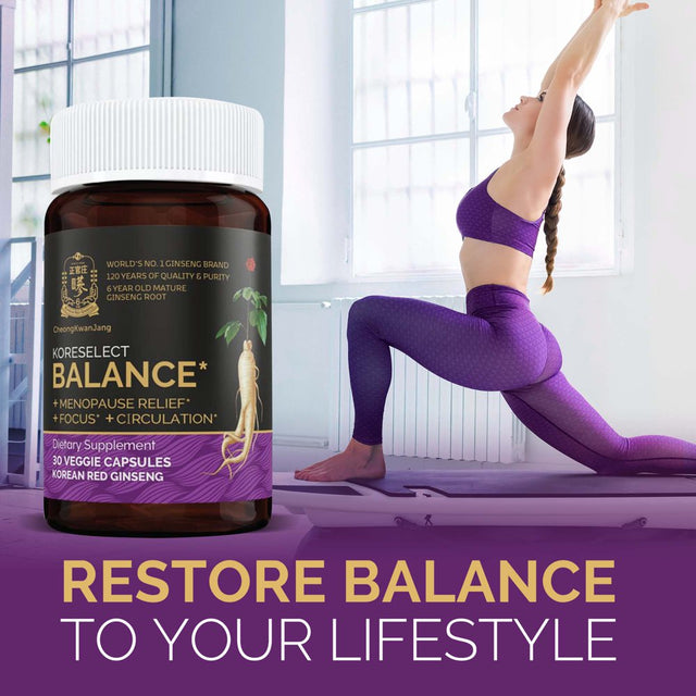 Koreselect, Balance, 30 Veggie Capsules, Cheongkwanjang