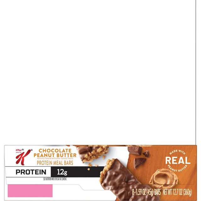 Kellogg'S Special K Chocolate Peanut Butter Chewy Protein Bars, Ready-To-Eat, 12.7 Oz, 8 Count