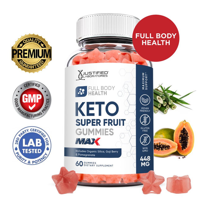 Full Body Keto Max Gummies Dietary Supplement 60 Gummys