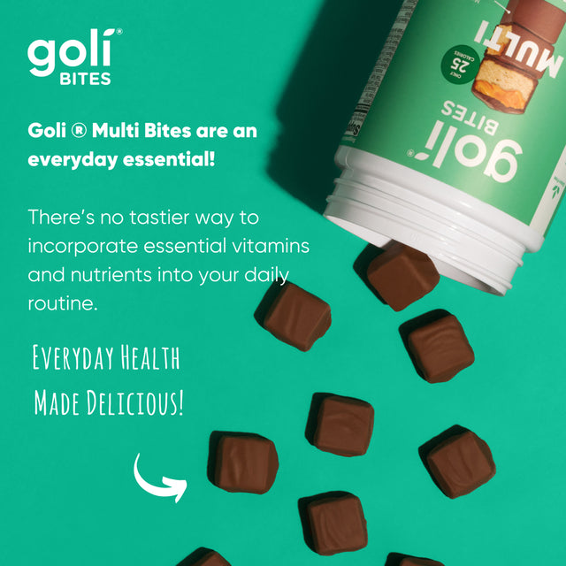 Goli Nutrition Multivitamin Bites, Vanilla Cocoa Chocolate, 30 Count