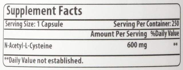 Amazing Nutrition NAC Dietary Supplement, 600 Mg, 250 Capsules