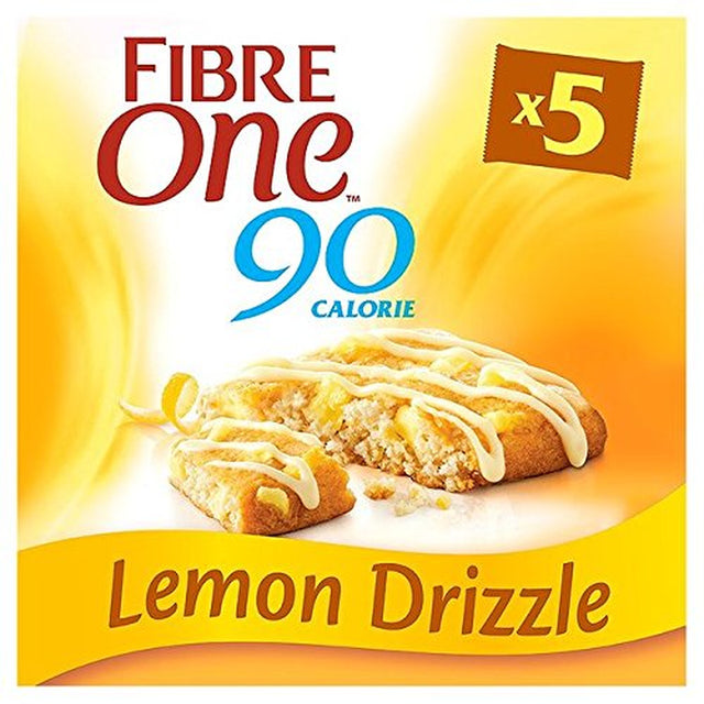 Fibre One 90 Calorie Lemon Drizzle Square Bars 5X24G