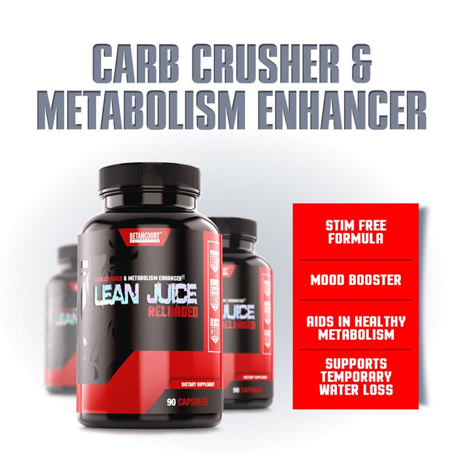 Lean Juice, Carb Crusher + Metabolism Enhancer, Betancourt (90 Capsules/30 Servings)