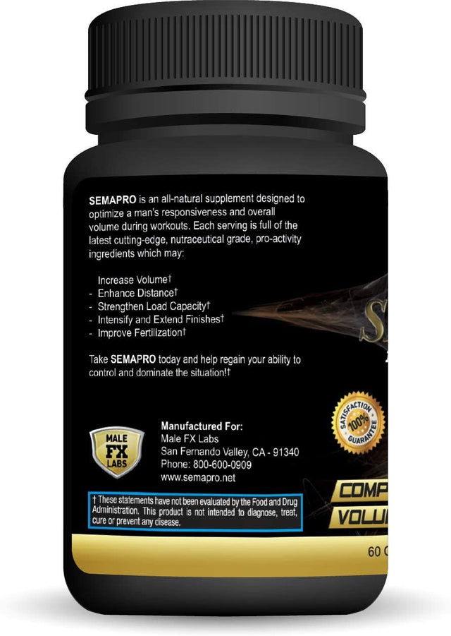 Extreme Semen Volumizer and Male Energy Formula - All Natural Endurance, Stamina & Health