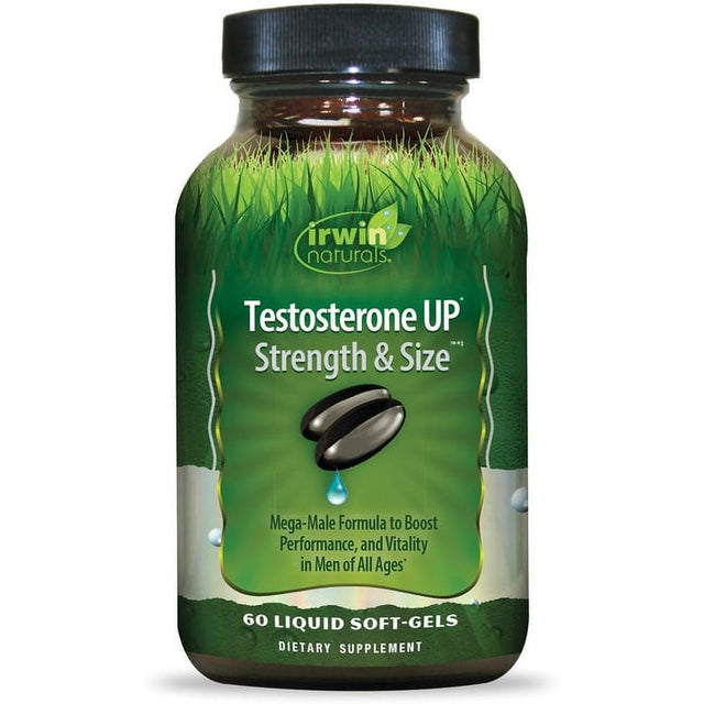Irwin Naturals Testosterone Up, Strength & Size, 60 Liquid Softgels