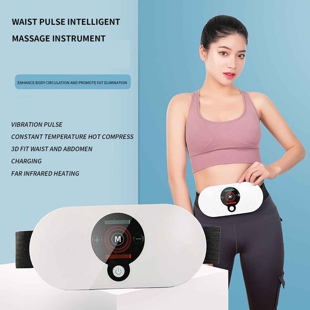 KIHOUT Deals Waist Massager Smart Abdominal Vibration Weight Loss Belt Massager Electrotherapy Thin Waist and Abdominal Massager