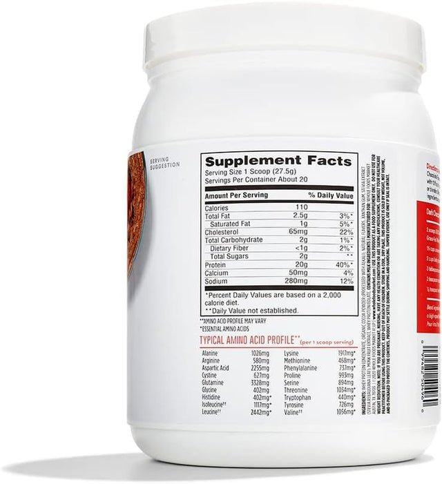 365 by Whole Foods Market, Chocolate Grass Fed Whey Protein, 19.4 Ounce