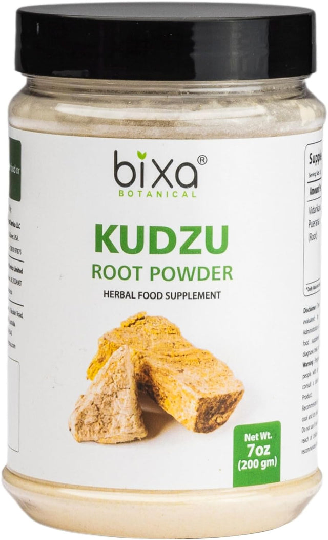 Indian Kudzu Root Powder (Pueraria Tuberosa/Vidarikand), Promotes Muscle Mass, Strength & Weight Gain by Bixa Botanical - 7 Oz (200G)