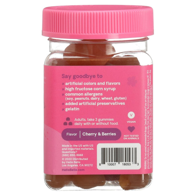 Hello Bello Organic Women'S Multi Vitamin Gummy, 60Ct