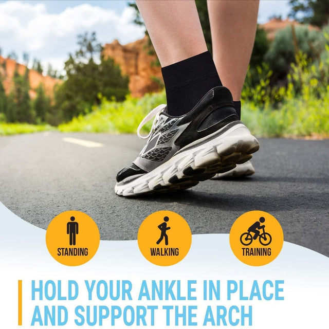 Heldig 1 Pair Ankle Compression Sleeve-Open Toe Сompression Socks for Swelling, Plantar Fasciitis, Sprain, Neuropathy-Nano Brace for Women and Men (Beige)