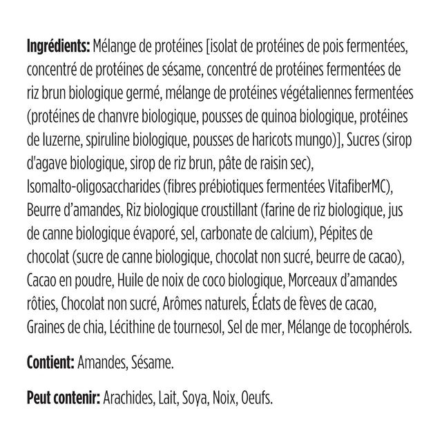 GENUINE HEALTH Dark Chocolate Almond Bar with Fermented Vegan Proteins, 55 GR