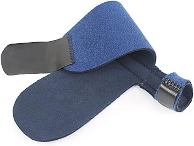 Healifty Toe Compression Brace 1 Pair Big Toe Splints Bunion Corrector Toe Separator Straightener for Women Men (Blue)