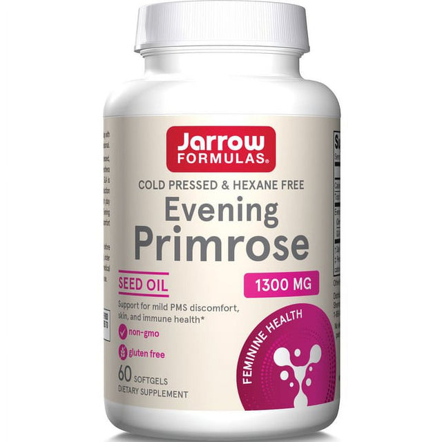 Jarrow Formulas Evening Primrose, 1,300 Mg, 60 Softgels