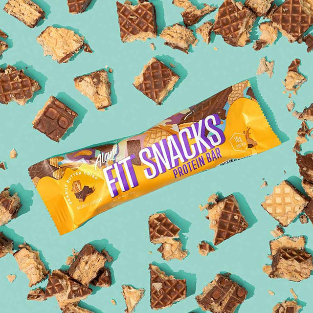 Alani Nu Fit Snack Protein Bar, Gluten-Free Bars, 16G Protein, Low-Sugar, Low-Carb, Gluten-Free, Peanut Butter Crisp, 12 Servings
