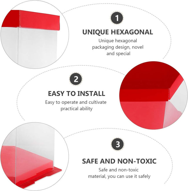 Hemoton 1 Pc Cake Box Birthday Cake Container Cake Packaging Supplies Cake Display Holder Party Cake Container Candy Containers for Gifts Muffin Clear Storage Box Baby Plastic Earth Tones