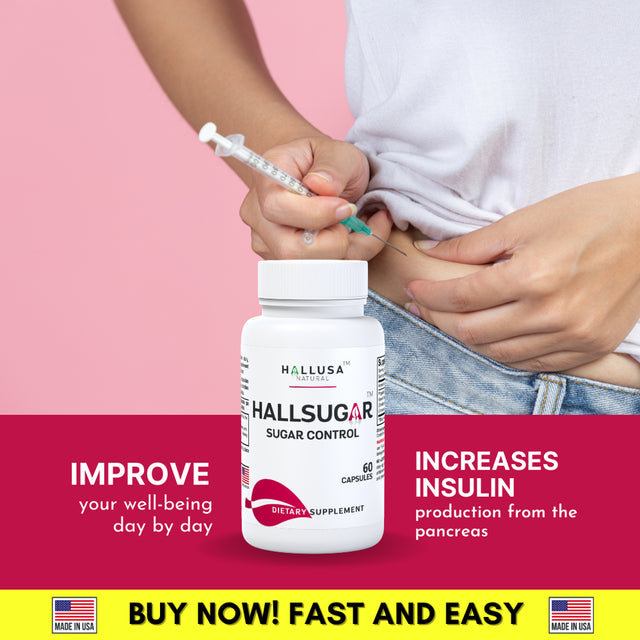 HALLSUGAR - Blood Sugar Control - Blood Glucose Levels - 60 Cap