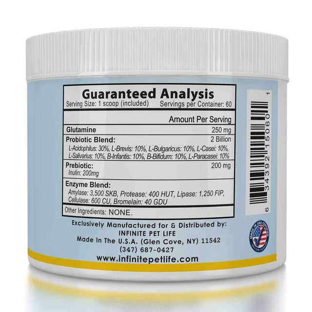 Infinite Pet Essential Probiotic for Dogs, 60 Servings