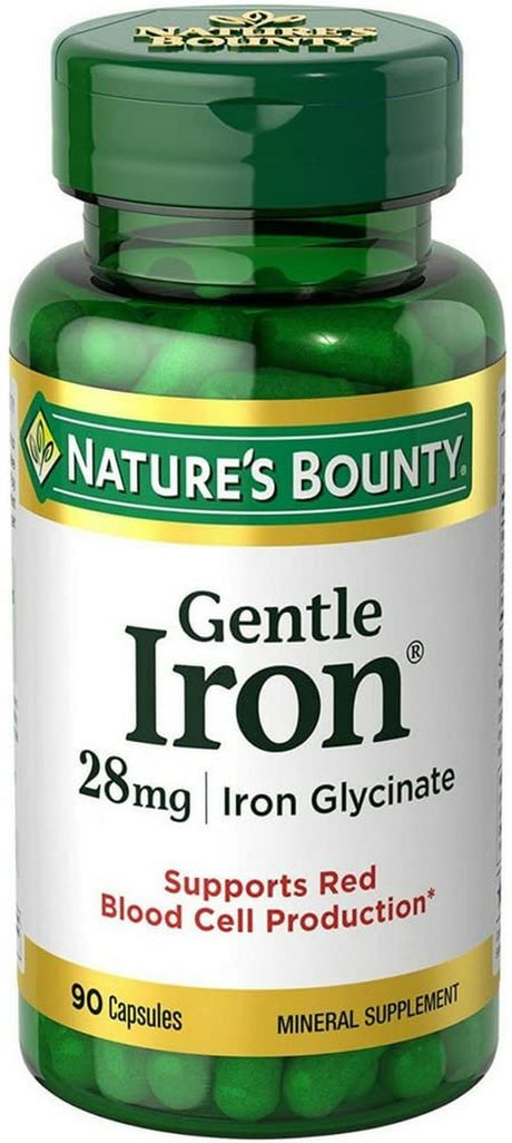 Nature'S Bounty Gentle Iron 28 Mg Capsules 90 Capsules (Pack of 4)