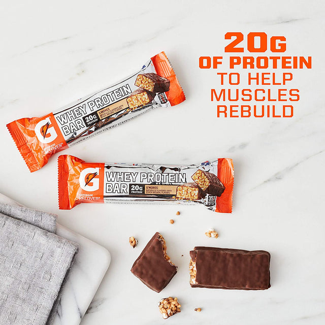 Gatorade Whey Protein Bars Variety Pack, 18 Count, 2.8 Ounce Bars