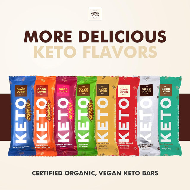 Keto Snack Bars | Low Carb Vegan Protein Bars | Healthy, Low Sugar Plant Based Snacks | Gluten Free Paleo Bars | Keto Friendly Food by the Good Lovin Bar - 4 Count (Chocolate Coconut)