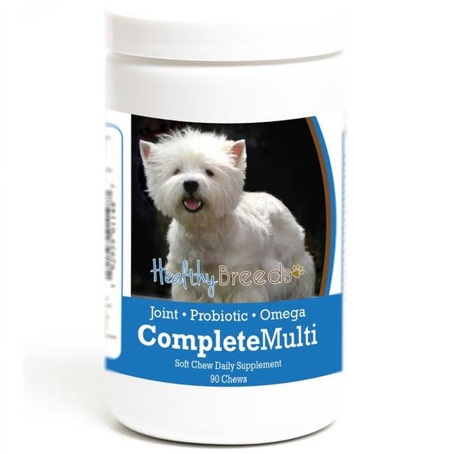 Healthy Breeds 192959011487 West Highland White Terrier All in One Multivitamin Soft Chew - 90 Count