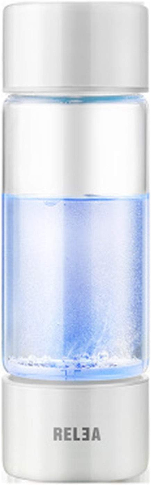 Portable 4 Minute Hydrogen-Rich Water Bottle Rechargeable High Concentration Hydrogen Generator Glass Bottle Anti-Aging Anti-Oxidation Alkaline Water Generator, 360Ml