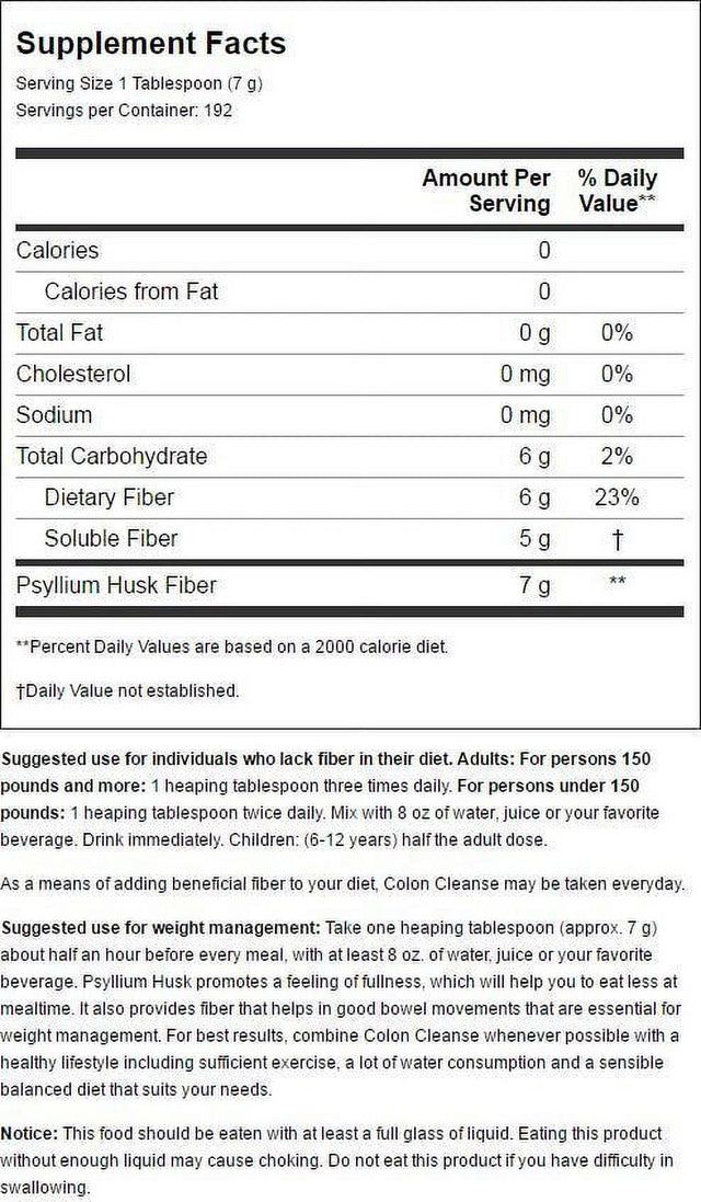 Health plus Colon Cleanse Digestive Support, 48 Ounces, 194 Servings