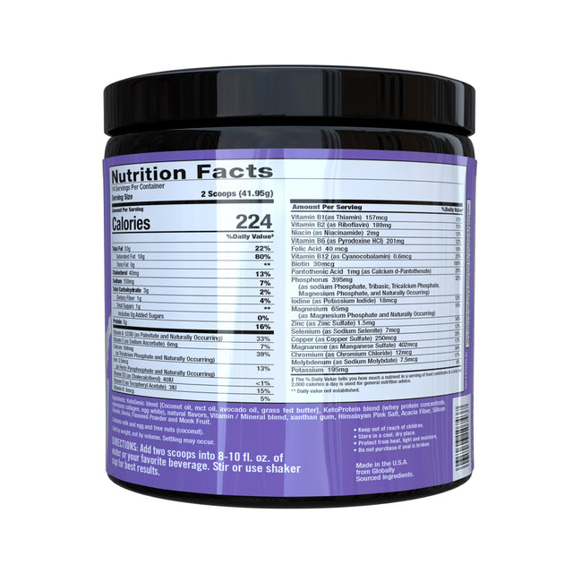 Keto Science Ketogenic Meal Shake Vanilla Dietary Supplement, Meal Replacement, Weight Loss, 20.7 Oz, 14 Servings