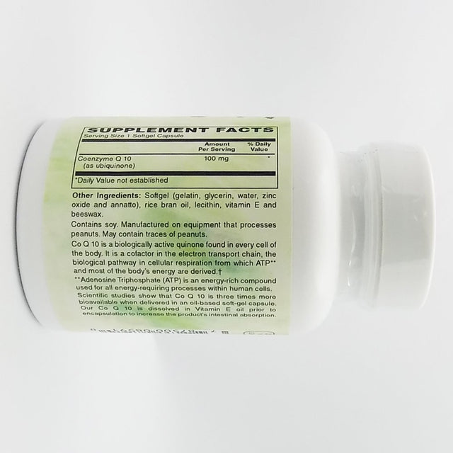 Holly Hill Health Foods, Coenzyme Q10 100 MG, 30 Softgels