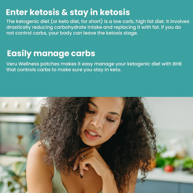 Keto with Apple Cider Vinegar Patch - Utilize Fat for Energy with Ketosis, Energy & Focus Support*, Manage Cravings, Metabolism Support* - 60 Day Supply