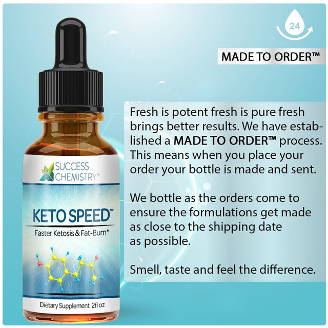 Keto Speed Diet Drops Supplement for Weight Loss and Fat Furner - 2Fl OZ by Success Chemistry