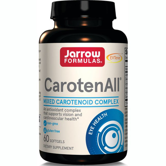 Jarrow Formulas Carotenall, for Cardiovascular, Vision and Prostate Health, 60 Softgels