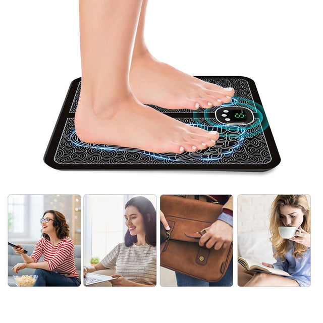 Fankiway Foot Massager for Neuropathy Feet, Massager Pad for Pain Plantar Relief, Portable and for Anyone Who Works Standing up Long Times, USB Charging with Long Usable Time, for Homes, Offices