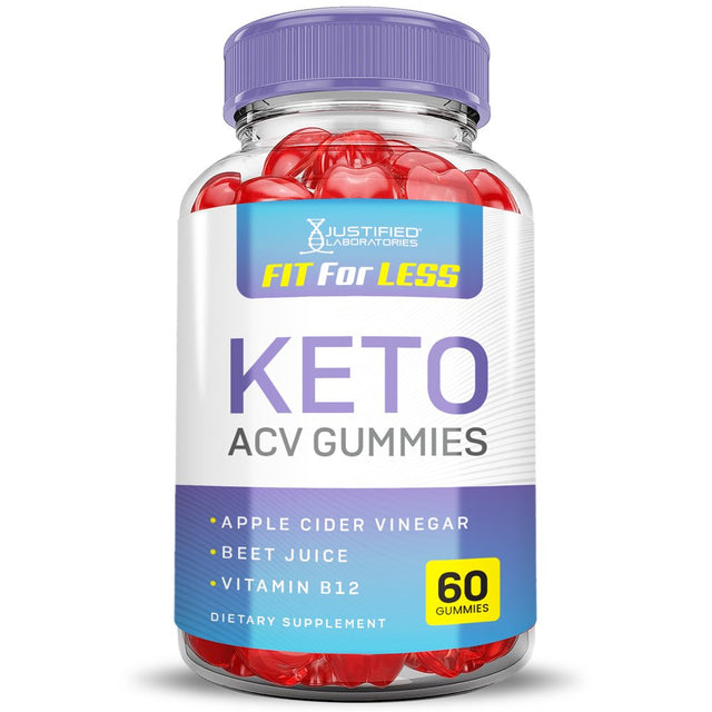 Fit for Less Keto ACV Gummies 1000MG Dietary Supplement 60 Gummys