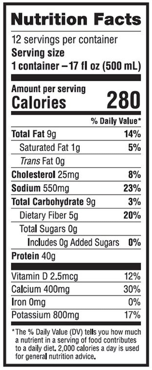 Labrada Lean Body Protein Shake, Banana, 40G Protein, 17 Fl Oz, 12 Ct