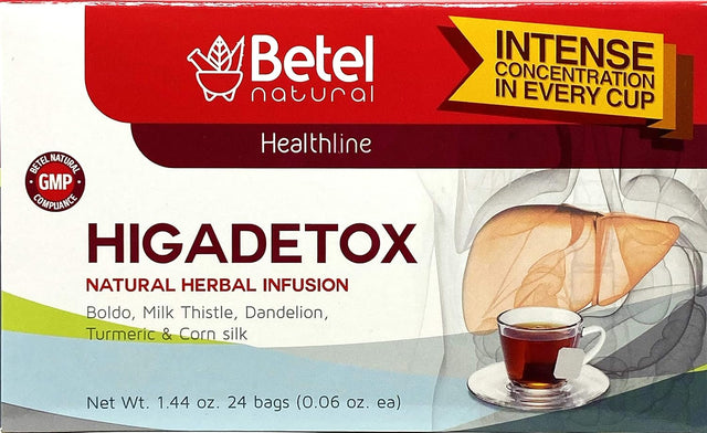 Higadetox Tea by Betel Natural - Healthy Liver Detox - 24 Tea Bags