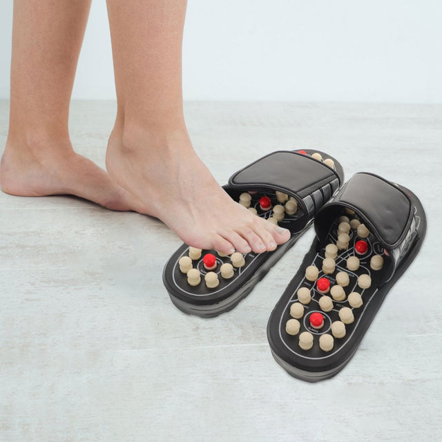 Foot Massagers Slippers Unisex Acupressure Massage Slippers for Relief Plantar Fasciitis Heel Arch Arthritis Neuropathy Pain (Size 38)