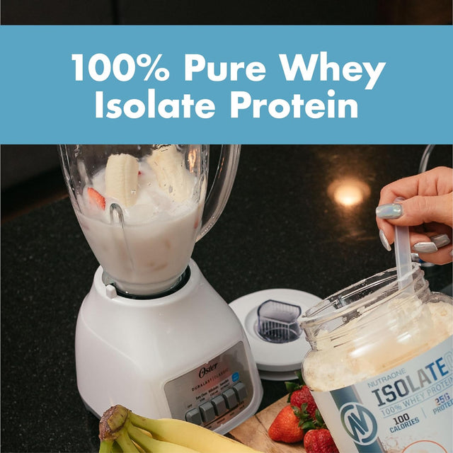 Isolateone Whey Isolate Protein Powder by Nutraone - 100% Pure Whey Isolate Powder (Gourmet Chocolate - 2 Lbs)