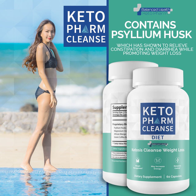 Keto Pharm Cleanse Diet - Ketosis Cleanse Weight Loss - Clear Out Carbs to Boost Ketosis - Cleanse the Gut to Appear Slimmer Quickly - Lose Weight with a Keto Cleanse for Weight Loss